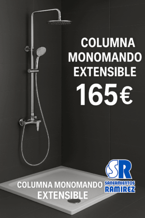 Columna ducha monomando extensible